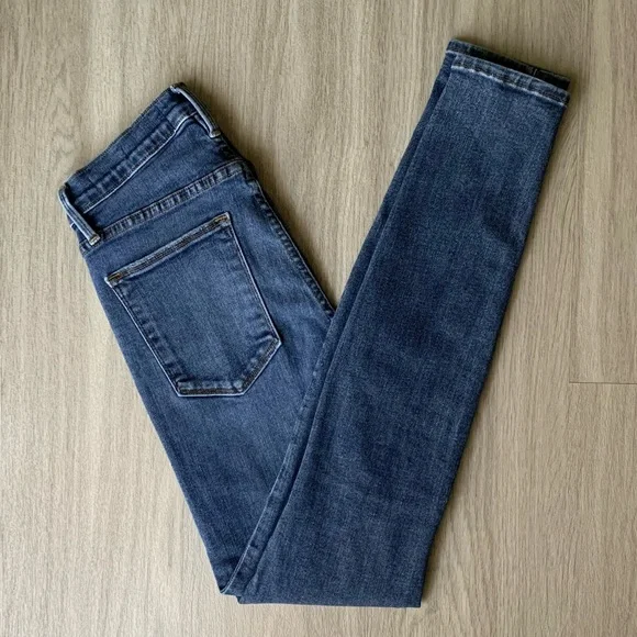 FRAME Le High Skinny Stretch Pelton Jeans Sz 25 - Picture 2 of 10